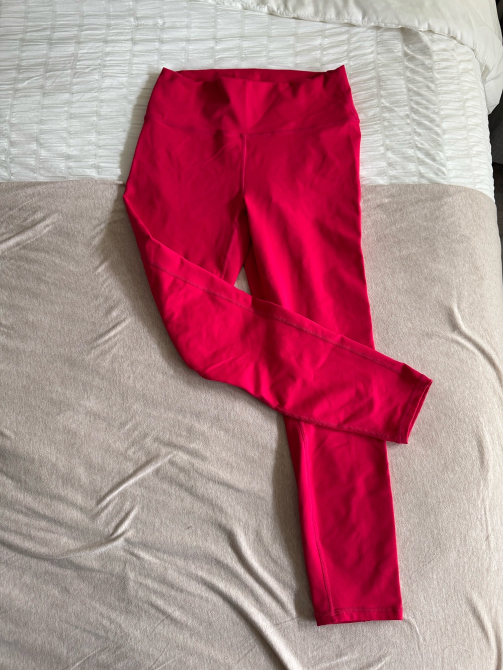 Fabletics Bright Pink PowerHold 3/4 Leggings